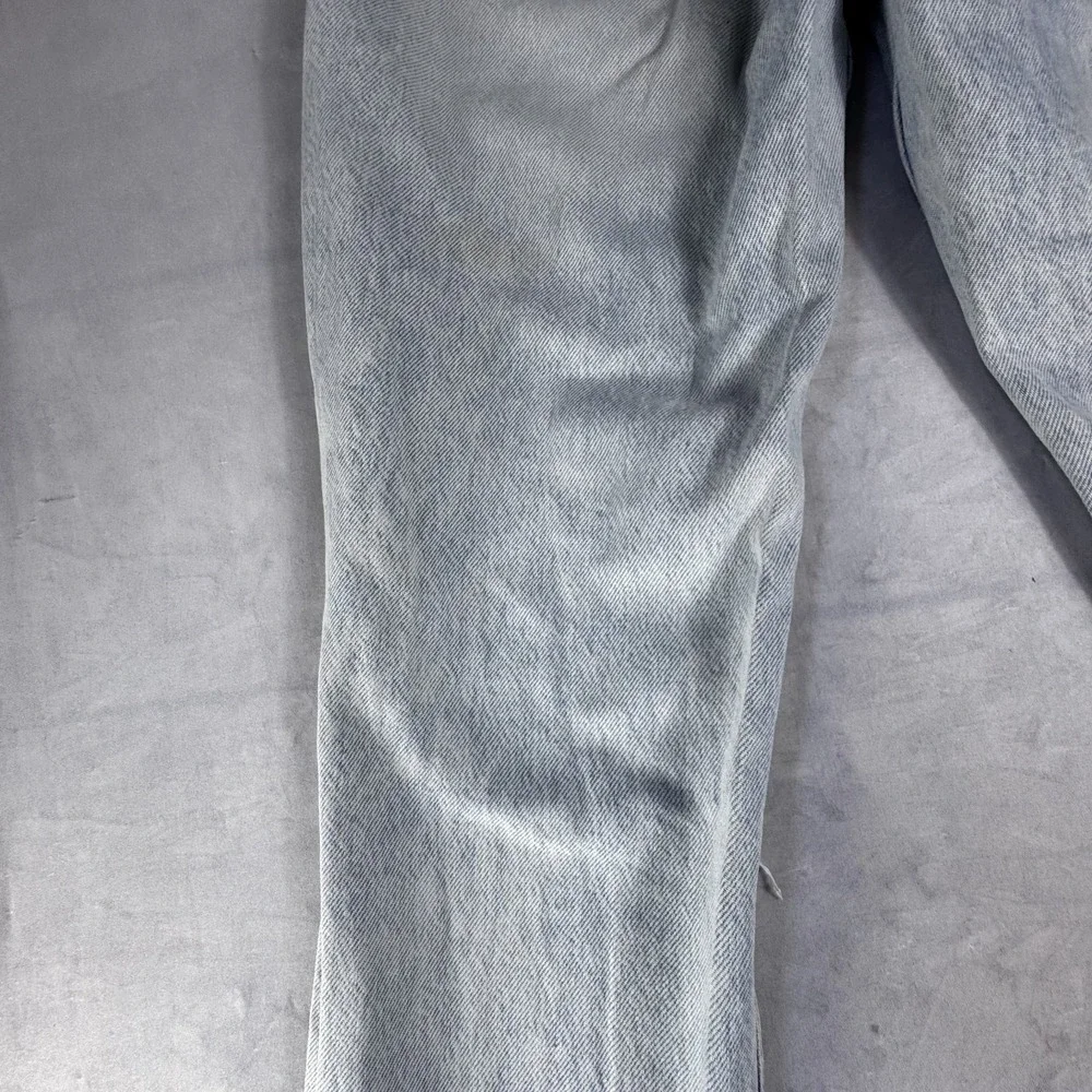 Aeropostale‎ Womens Mom Jeans Light Blue Washed Denim Casual Ripped Distressed 4